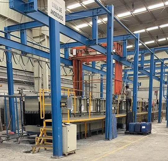 Industrial anodizing line